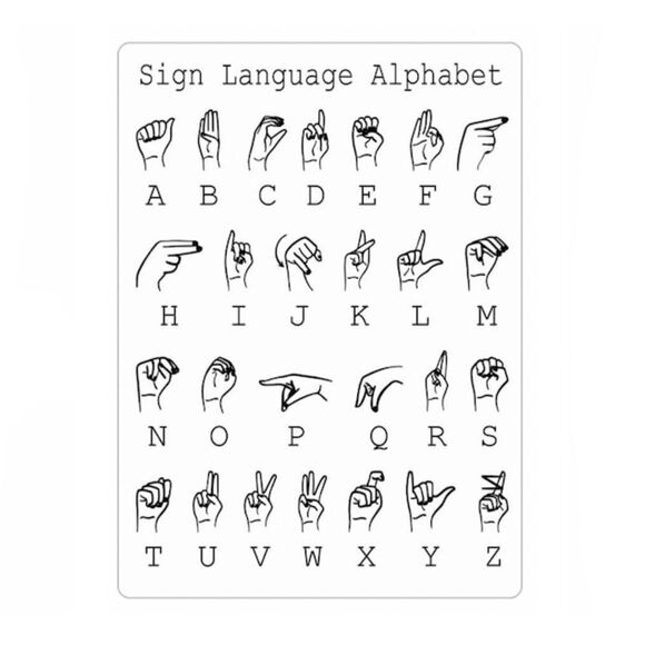 Sign Language ASL Alphabet Magnet - Picture 1 of 2